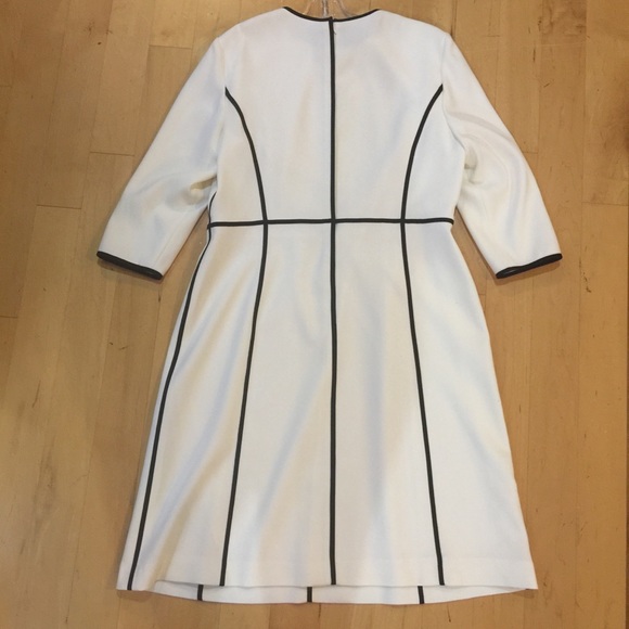 Winter white with black line dress by Escada - Picture 3 of 8